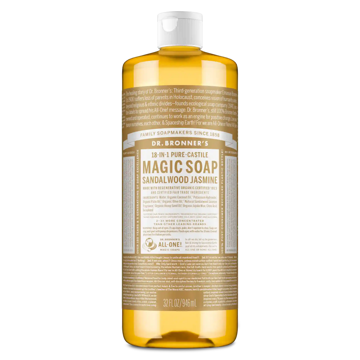 Sandalwood Jasmine - Pure-Castile Magic Soap
