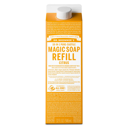 Citrus - Pure-Castile Magic Soap Refill  
