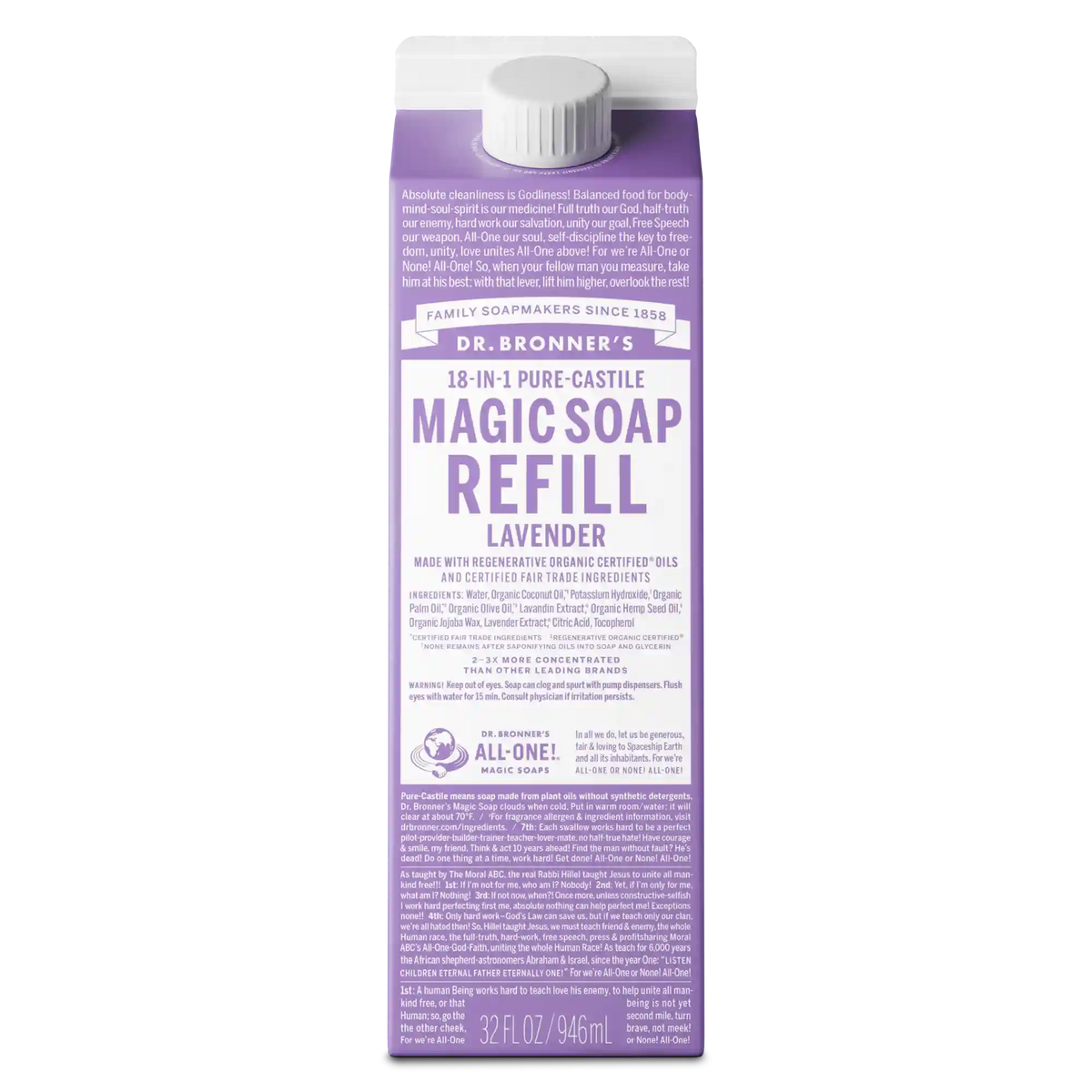 Lavender - Pure-Castile Magic Soap Refill