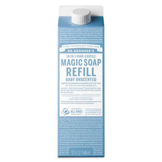 Unscented - Pure-Castile Magic Soap Refill